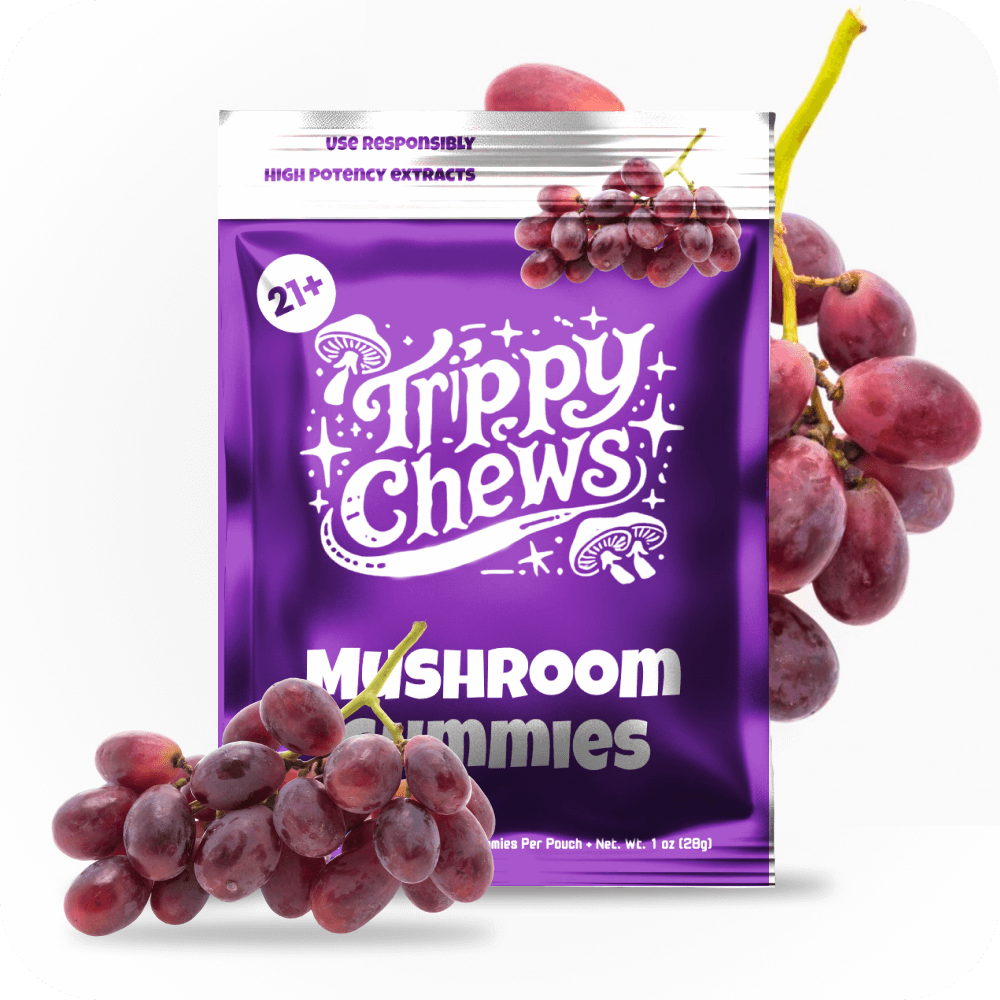 TRIPPYCHEWS MUSHROOM GUMMIES - Grapes